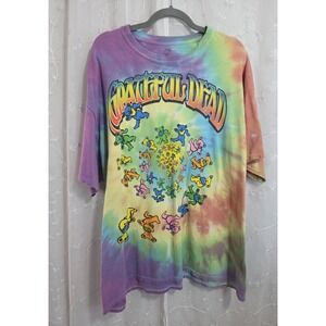 Grateful Dead Tie Dye Dancing Bears Shirt 2XL